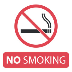 no smoking cigarette in this area prohibition sign