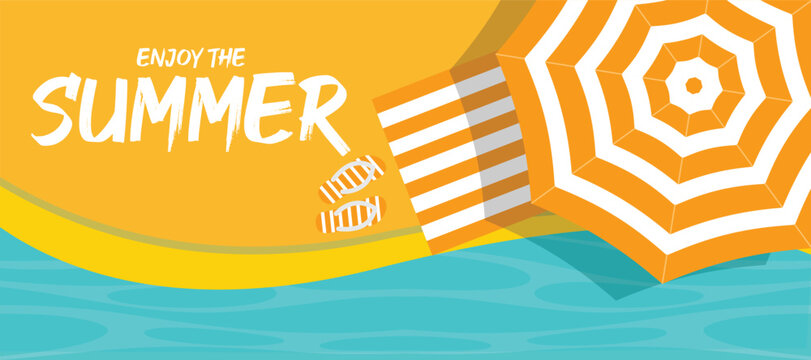 Enjoy the Summer Banner Design Background. 