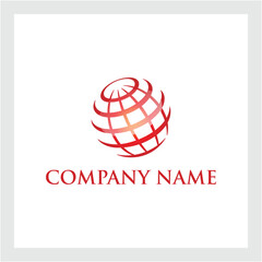 Earth logo template. Globe sign.Globe Logo, Globe Icon