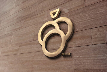 Raspberry minimalist logo design concept industrial specialized