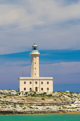 Fototapeta na wymiar Lighthouse in Vieste, Apulia region, Italy