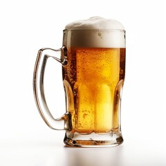 glass of beer isolated
