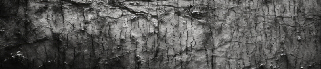 Obraz premium Black and white crack and canvas texture background. Generative AI