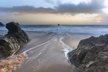 Garrarus Cooper Coast Beach of Waterford Ireland. Irish coastline