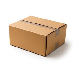 A shipping carton isolated on white background | Generative AI