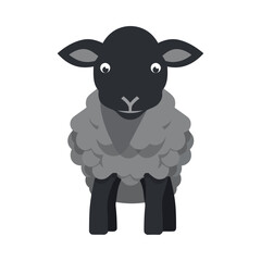 Cute lamb animal cartoon