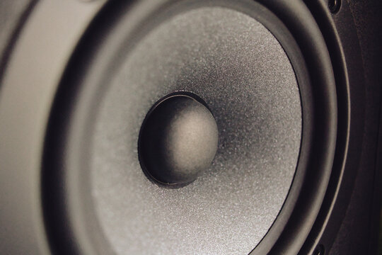 enceinte de musique gros plan