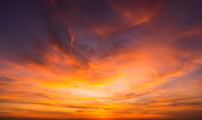 red sunset sky