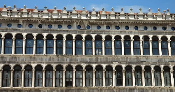 Procuratie Vecchie (Old Procuracies), one of three connected buildings (the Procuratie) along the perimeter of Saint Mark's Square in Venice, Italy.