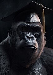 Gorilla graduate student. Generative Ai