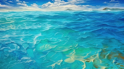 Obraz premium Aerial view of the ocean