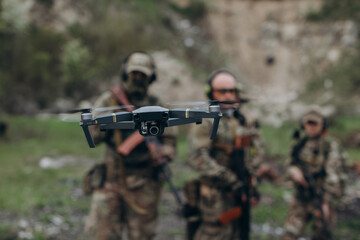 A civilian drone serving for Ukrainian military forces