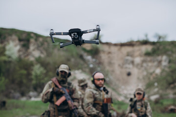 Photo of a civil drone serving for Ukrainian army