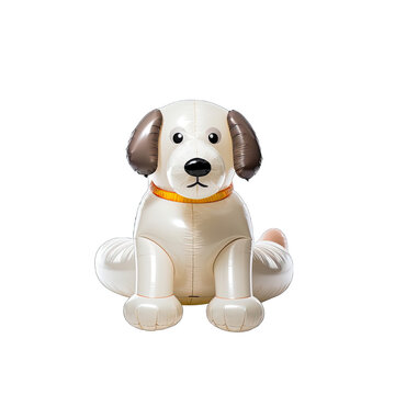 an inflatable toy dog