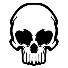 Skull illustration mascot logo art