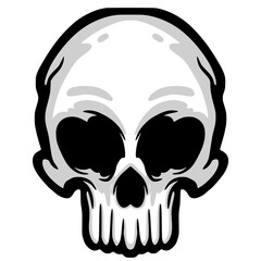 Skull illustration mascot logo art