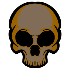 Skull illustration mascot logo art