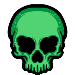 Skull illustration mascot logo art