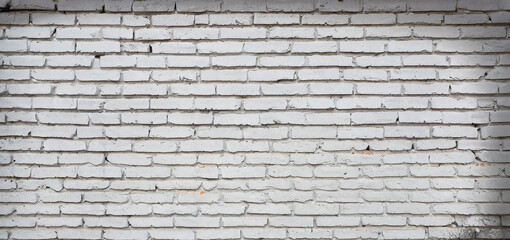 White brick wall. Facade of an old building. Architectural background. Generative AI