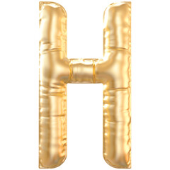 Balloon Letter H Gold