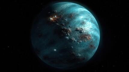 Obraz na płótnie Canvas Neptune. Solar System. Planets. Made With Generative AI.