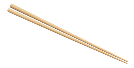 Wooden chopsticks cut out