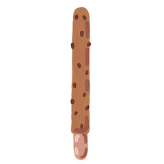 chocolate biscuit stick, chocolate sticker painting
