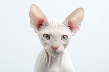 Sphynx cat on white background Generative AI