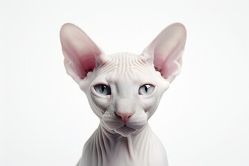 Sphynx cat on white background Generative AI