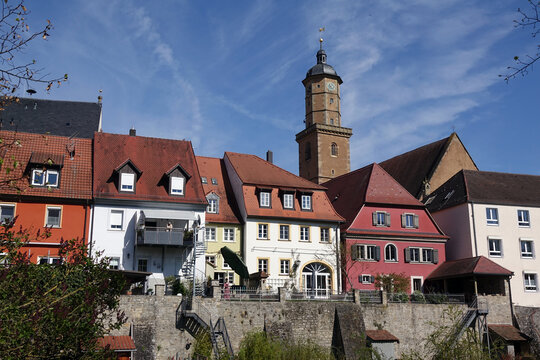 Altstadt und Kirche in Volkach