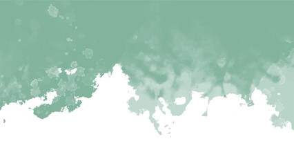 Abstract green watercolor background.Hand painted watercolor. vector