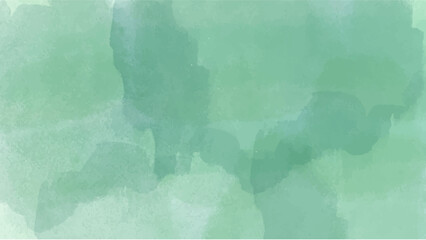 Abstract green watercolor background.Hand painted watercolor. vector