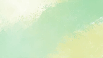 Abstract green watercolor background.Hand painted watercolor. vector