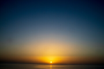 Sunset over the Mediterranean Sea