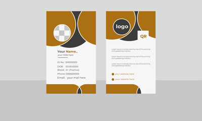 Professional Id Card Design Template.