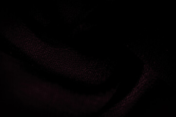 Background texture Dark red chiffon silk is a soft transparent fabric with a slight roughness...