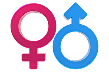 male and female symbols © Iman