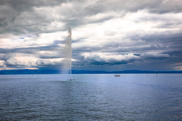 Bodensee or Konstanz lake scenic view
