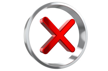 Obraz premium red cross mark