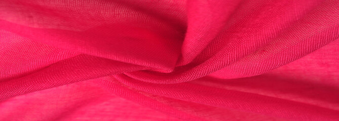 Texture silk fabric, red hollywood cerise THE BEST IDEAS FOR your projects: elegant and luxurious....