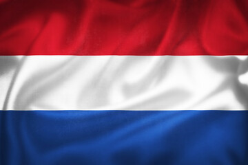 Grunge 3D illustration of Netherland flag