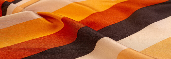 Texture, pattern, background, collection, silk fabric, striped fabric, brownish red beige lines, exquisite design.