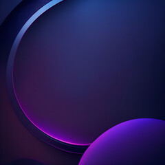 Obraz premium abstract blue background with circles - Dark Purple and Black Circle Background - Generative AI