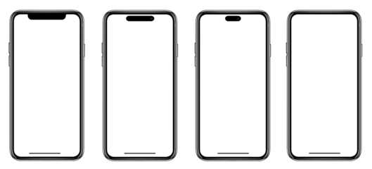 Smartphone similar to iphone xs max with blank white screen for Infographic Global Business Marketing Plan , mockup model similar to iPhonex isolated Background of ai digital investment economy. HD