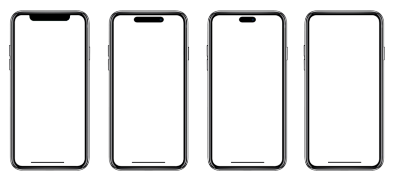 Smartphone similar to iphone xs max with blank white screen for Infographic Global Business Marketing Plan , mockup model similar to iPhonex isolated Background of ai digital investment economy. HD