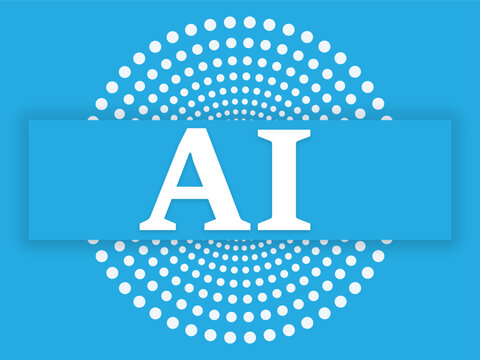 AI background with circles