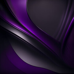 abstract purple background with lines - Dark Purple and Black Background - Generative AI