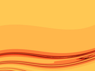 Orange wave on a light background, smoke