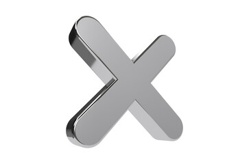 Fototapeta premium Cross Mark isolated on transparent background