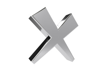 Cross Mark isolated on transparent background